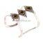2016 New Gold Luxury Cuff Wide Full Rhinestone Women Fashion Alloy Metal Bangles