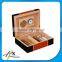 Shiny Gloss Lacquered Screen Printing Logo Cigar Box for Family Use