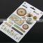 Customized transparent flower epoxy sticker