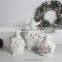 Ceramic Christmas Candle Holders With Reindeer Shaped