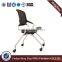 Office rolling mesh training foldable chair & modern folding chair , with writing table HX-5CH045