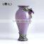 Fashkon Modern Home Decoration Craft Home Vase Pewter Design Iris Flower Color Vase Metal Vase Alloy Vase Pewter Craft