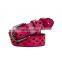 China supplier latest fancy design leather belts with holes for women