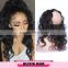 Natural wave Peruvian virgin hair 360 lace frontal with lace band ,lace frontal
