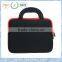 Neoprene Zipper Laptop Tote Bag Computer Sleeve Tablet Bag in Black Color
