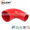 high temperature 70mm to 63mm Red 90 degree clear auto silicone reducer elbow hose