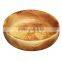 Dining eco friendly FSC food grade decoration craft wooden bowl