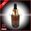 Classic Gift Packaging Travel Use Amber PET Dropper Bottle