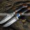 stainless steel knife hunting with damascus hunting knife