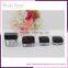 Empty Shiny Black Mineral/Mirrored Makeup Powder Compact w/Pan - 57 mm