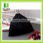 Custom logo printed black cotton drawstring bag