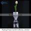 Factory supplier newest clear carved crystal glass flower vase
