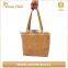 Cork Tote Bag Brown Leather Cork Shopping Bag