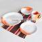 16pcs Two-tone Ceramic Dinnerware Set,stoneware Two-tone Dinner Set,16pcs Ceramic Dinnerware Set With Solid Colors