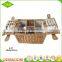 2017 new design wicker wine picnic basket for 2 person