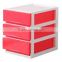 new 3 layer plastic color drawer storage box drawer storage cabinet