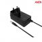 36W AC Adapter with UK Plug,GS,CE, UL approval, VI Efficiency, 24V1A 12V2A 12V1.5A 24V0.8A Power Adapter
