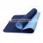 Wholesale ECO Double Color Double Layer Anti-slip TPE Yoga Mat For Fitness