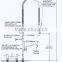 New Commercial Pre Rinse Unit Cleaning Faucet&Sink Tap,Lead Free Comply to NSF/ANSI 61