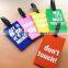Pvc/rubber/plastic Luggage Hang Tag for Promotion