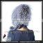 CX-C-114 Wholesale 2016 Good Quality Windproof In Stock Silver Fox Fur Hat