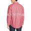 OEM 2017 pattern men's long sleeve fashion pink oxford shirt