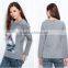 Female hemp grey space cotton fleece