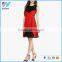  Fashion Clothing 2016 Woman Black Chiffon Sleeveless Mid Solid Shift Dress