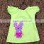 2015 new baby girls easter lime pink lavender bunny capri top set easter outfits with matching necklace and bow set