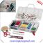 Mini sewing kit with stainless steel sewing scissors