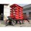 Electric and Diesel engine dual fuel four wheels mobile scissor lift platform