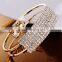 Womens Wristband Bangle Crystal Cuff Bracelet Bling Hand Chain Bracelet
