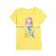 Custom Gilrs Cartoon Mermaid Tail Printed T-shirts