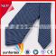 2017 latest new fashion design cotton navy blue color tie
