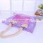 Weave Printed Clear Thick PVC Women Unique Handbags