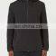 Mens Side Pockets Flecked Shoulder Black Hoodie