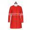 OEM Clothing Round Collar Faux Two Pieces Winter Wool Coat