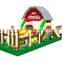 farm theme inflatable bouncer castle jumping obstacle