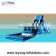 Commercial grade giant slide / inflatable water park pool with slide / outdoor inflatable park
