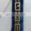 MASONIC REGALIA MASTER MASON BLUE HOUSE GOLD FINISH METAL CHAIN COLLAR