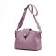Europe and the United States new leather women's oblique cross-bag lychee-patterned head layer cowhide lock bucket one-shoulder female bag