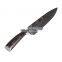 Laser damascus pattern stainless steel kitchen chef knife