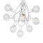 Outdoor lights G40 Globe Light String Incandescent Bulbs with white wire 25Ft 25bulbs