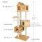 China good quality fancy European material cat tree house/jumping climbing tower for pet