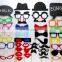 Customized polyester felt photo booth props with lots of shapes