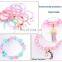 10Styles Baby Girl Bracelets boutique Girl Bangles Love Heart artificial diamond pearl Bracelet Gift party wear