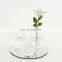 glass mirror candle plate bathroom accessory design mirror decorative mirror made in china
