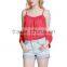 Lastest Special Design Strapless Backless Chiffon Tank Top