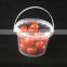 food grade 1liter small plastic bucket and container with lid
