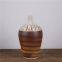 Artistic Jingdezhen Hand Made Paint Modern Simple Style Brown Ceramic Vase For Indoor Decor